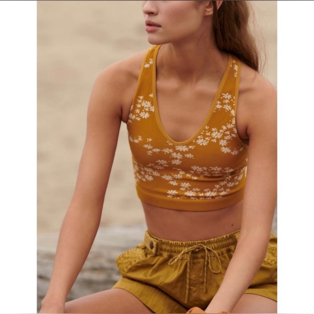 Free People Movement Mallow Floral Racer Back